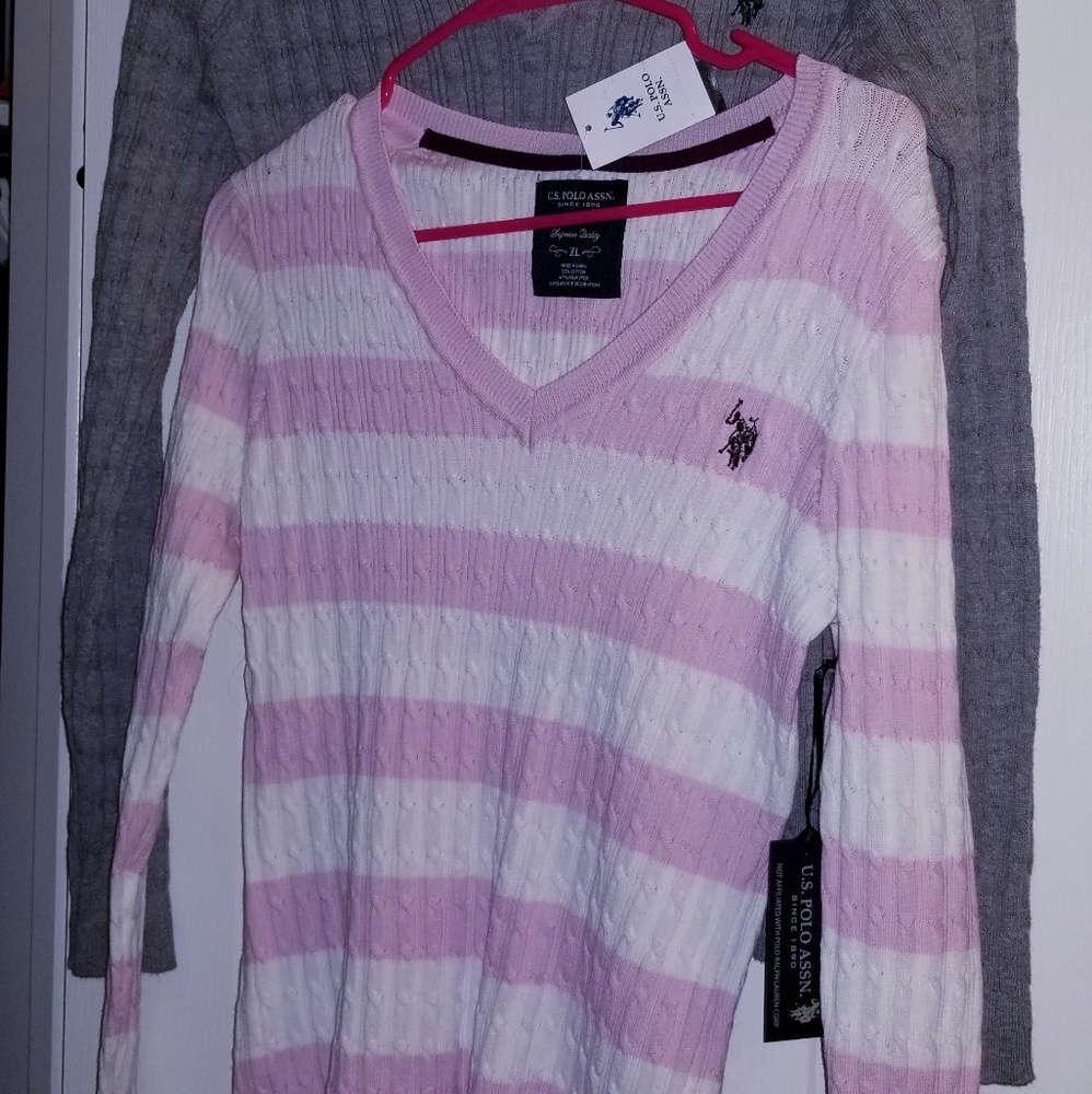 2 Long sleeve sweater 🏇US POLO ASSN New w/o tags